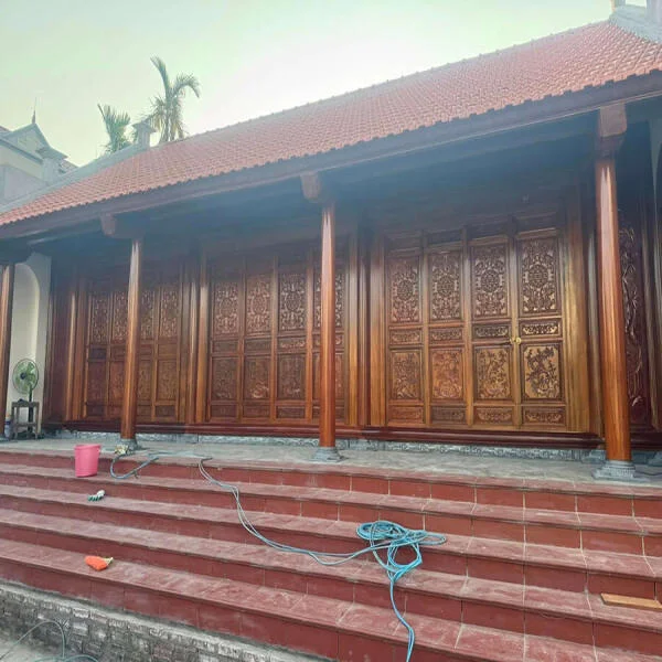 Mẫu nhà gỗ 3 gian 18 cột